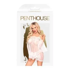PENTHOUSE LINGERIE Nuisette Transparente Lip Smacker Blanche 7 PENTHOUSE LINGERIE Nuisette Transparente Lip Smacker Blanche -Pas Cher SexToys Magasin penthouse lingerie nuisette transparente lip smacker blanche 2