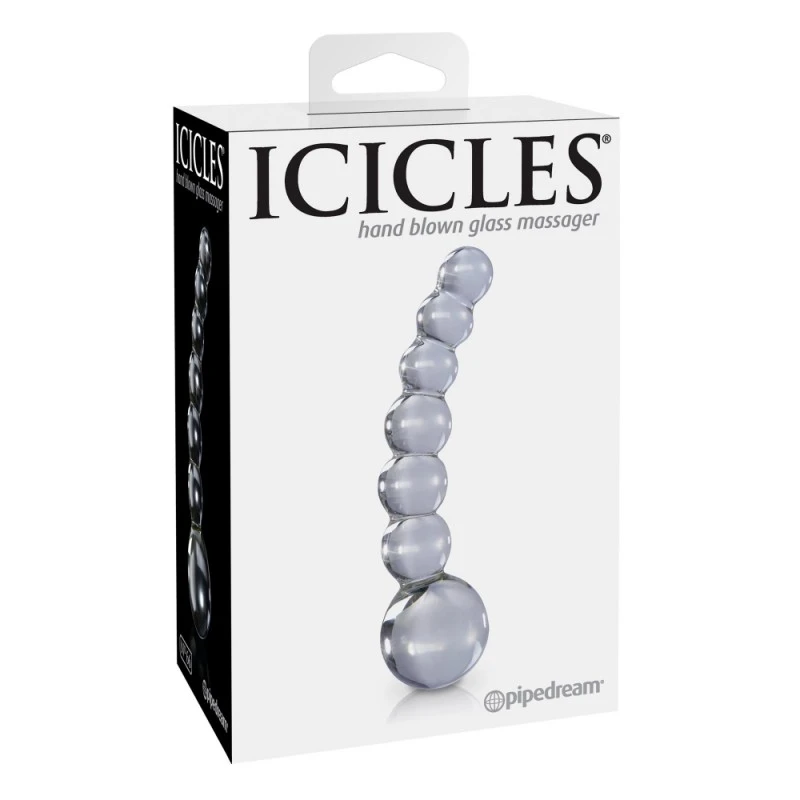 Pipedream Chapelet Anal Transparent En Verre Icicles N°66 5 Pipedream Chapelet Anal Transparent En Verre Icicles N°66 – Image 3