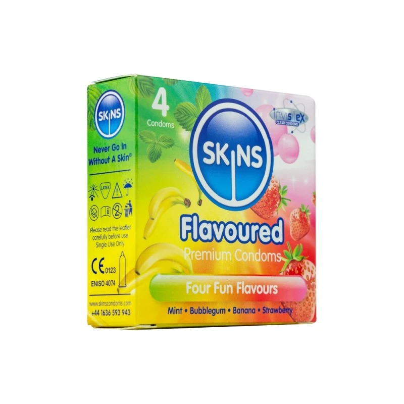 Préservatifs Skins Parfumés Boîte De 4 3 Préservatifs Skins Parfumés Boîte De 4
