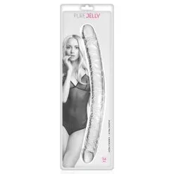 PURE JELLY Double Dong 34 Cm Cristal Veiné Transparent 7 PURE JELLY Double Dong 34 Cm Cristal Veiné Transparent -Pas Cher SexToys Magasin pure jelly double dong cristal veine 34cm transparent 2