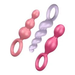Kit 3 Satisfyer Plugs Anal Booty Call Colored