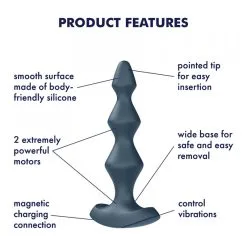 Satisfyer Plugs Satisfyer Lolli Plug 1 Gris -Pas Cher SexToys Magasin satisfyer lolli plug 1 gris 4