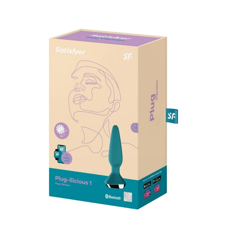 Satisfyer Plugs Satisfyer Plug-ilicious 1 Vert Plug Anal Vibrant Connecté 6 Satisfyer Plugs Satisfyer Plug-ilicious 1 Vert Plug Anal Vibrant Connecté – Image 4