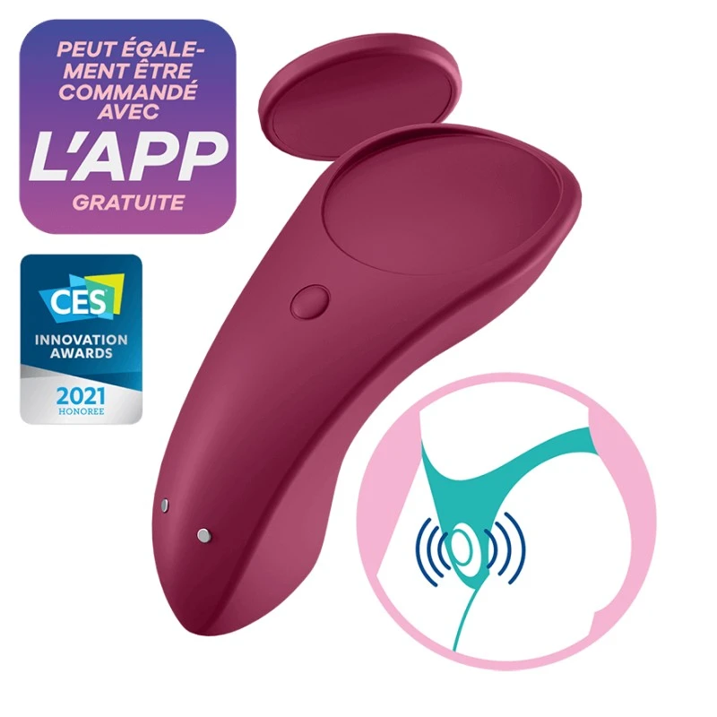 Culotte Vibrante Connectée Satisfyer Sexy Secret 3 Culotte Vibrante Connectée Satisfyer Sexy Secret