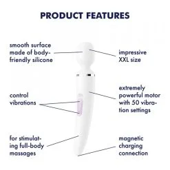 Vibromasseur Wand Satisfyer Wand-er Women Blanc 12 Vibromasseur Wand Satisfyer Wand-er Women Blanc -Pas Cher SexToys Magasin satisfyer wand er women blanc 4