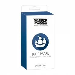 Secura Kondome Préservatifs Blue Pearl Boîte De 24