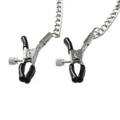 Sex & Mischief Pinces à Tétons Avec Chaîne En Métal -Pas Cher SexToys Magasin sex mischief chained nipple clamps 2