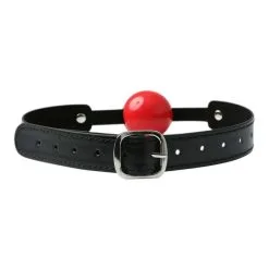 Sex & Mischief Baillon Boule Rouge Ferme -Pas Cher SexToys Magasin sex mischief solid red ball gag 2