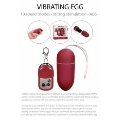 Shots Toys Oeuf Vibrant Télécommandé Vibrating Egg Large Rouge -Pas Cher SexToys Magasin shots toys vibrating egg large rouge 5