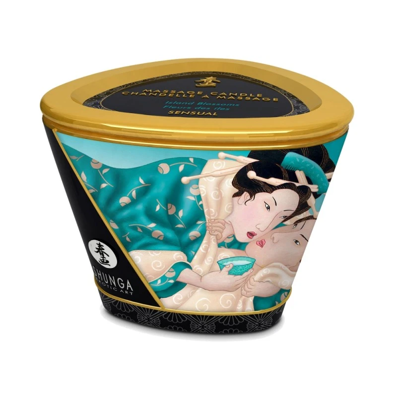 Shunga Chandelle à Massage Fleurs Des Îles 4 Shunga Chandelle à Massage Fleurs Des Îles – Image 2