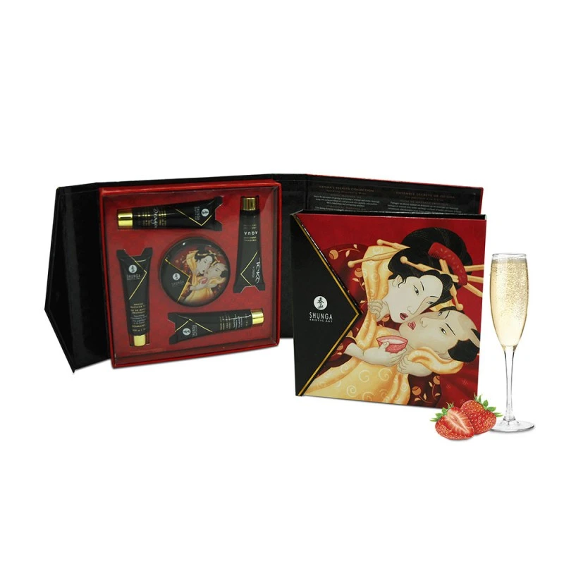 Shunga Kit Secrets De Geisha Vin Pétillant à La Fraise 4 Shunga Kit Secrets De Geisha Vin Pétillant à La Fraise – Image 2