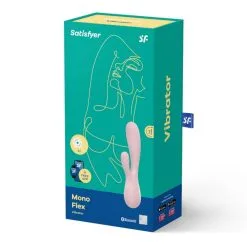 Mono Flex Rose Satisfyer Vibromasseur Rabbit Connecté -Pas Cher SexToys Magasin vibromasseur rabbit satisfyer mono flex 4