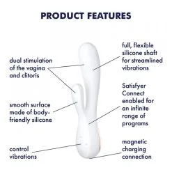 Mono Flex Blanc Satisfyer Vibromasseur Rabbit Connecté 10 Mono Flex Blanc Satisfyer Vibromasseur Rabbit Connecté -Pas Cher SexToys Magasin vibromasseur rabbit satisfyer mono flex blanc 3