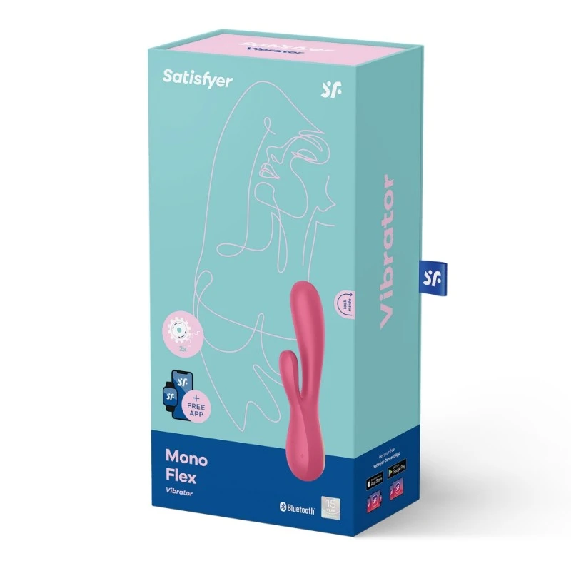 Mono Flex Rouge Satisfyer Vibromasseur Rabbit Connecté 7 Mono Flex Rouge Satisfyer Vibromasseur Rabbit Connecté – Image 5