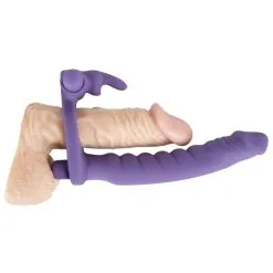 You 2 Toys Anneau Vibrant & Gode Ceinture Los Analos Double Delight -Pas Cher SexToys Magasin you 2 toys los analos double delight 3